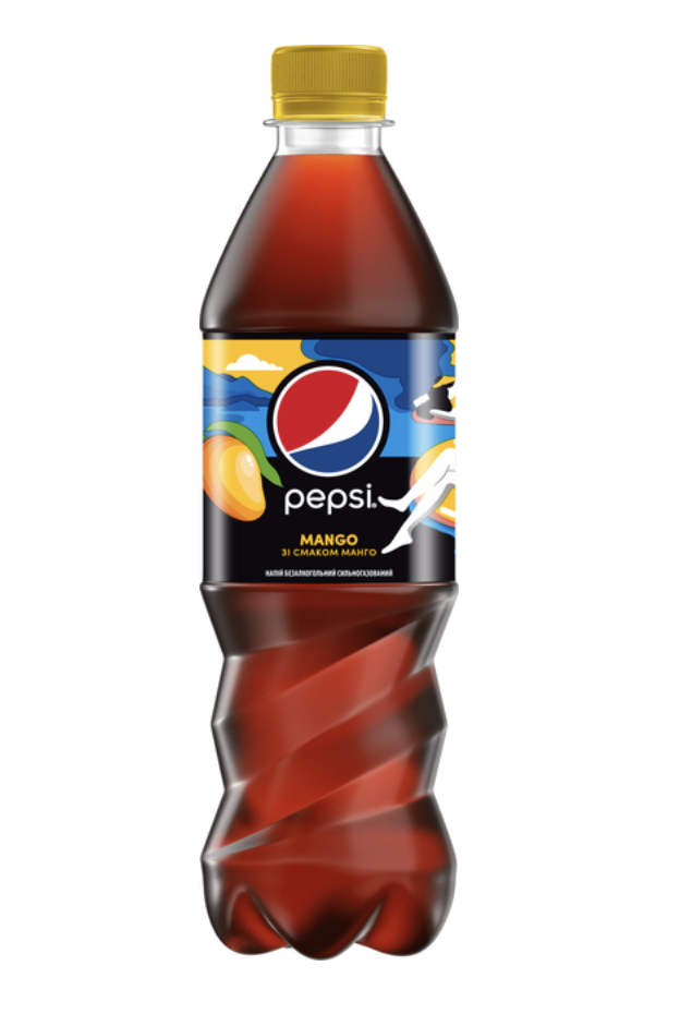 Напій сильногаз. Pepsi Mango Zero Sugar 0.5 л ПЕТ